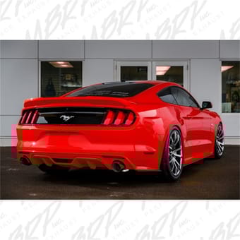 mbrp 19-22 ford mustang ecoboost 2.3l t409 3in cat back dual split rear exit (race version) s7275409 - image