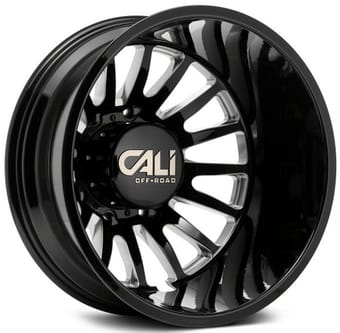 Cali Off-Road Summit Lifted 9110D Gloss Black w/ Milled Spokes