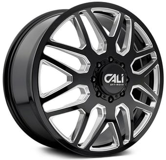 Cali Off-Road Invader 9115D Gloss Black w/ Milled Spokes