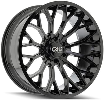 20x10 cali off-road evoke 9119 gloss black 6x139.7/5.5 -19mm - image