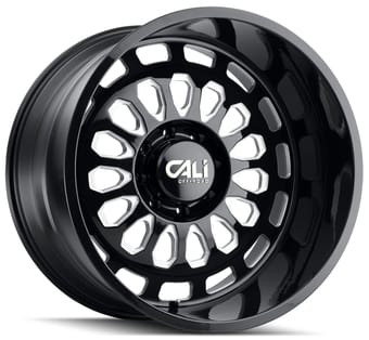 Cali Off-Road Paradox 9113BM Gloss Black w/ Milled Spokes