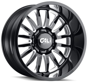 Cali Off-Road Summit 9110 Gloss Black w/ Milled Spokes