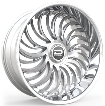 Dazz D103 Heat Gloss Silver Brushed w/ Chrome Stainless Steel Lip