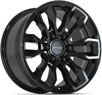 18x9 defiant df15 gloss black 6x139.7/5.5 18mm - image