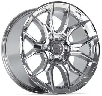 22x9 defiant df18 chrome 6x139.7/5.5 18mm - image