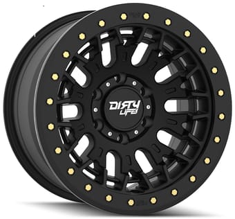 17x9 dirty life 9317 dt-3 satin black 5x127/5 -12mm - image