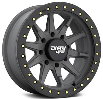 Dirty Life 9304 DT-2 Matte Gunmetal w/ Simulated Beadlock Black Ring