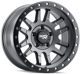 Dirty Life 9309 Canyon Pro Satin Graphite w/ Simulated Beadlock Black Ring