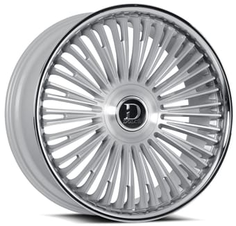 Dolce Luxury Razzo Gloss Silver Brushed w/ Stainless Lip