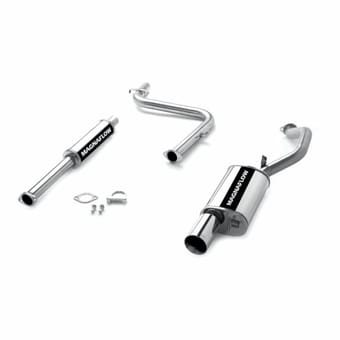 magnaflow 01-05 mitsubishi eclipse street series cat-back performance exhaust system 2.4l, 3.0l - 15744 - image