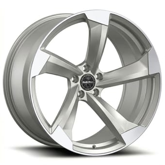 21x9.5 element forged fs-1 satin silver machined (full forged) (custom) - image