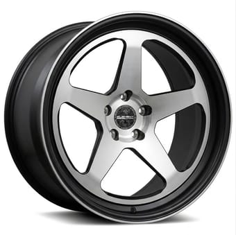17x7.5 element forged fs-2 gloss black w/ machined face (full forged) (custom) - image