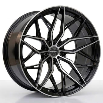 20x8 element forged me-5 gloss black w/ machined face (full forged) (custom) - image