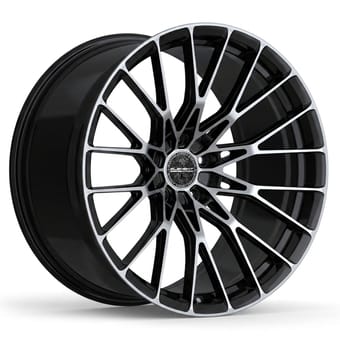17x7.5 element forged me-9 gloss black w/ machined face (full forged) (custom) - image