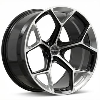 21x13 element forged sf-10 gloss black w/ polished face (full forged) (custom) - image