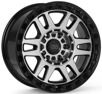 17x8.5 enkei trail-tracker gloss black machined 6x139.7/5.5 0mm - image