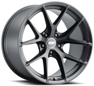 19x9.5 esr rf2 matte black (rotary forged) 5x4.5/114.3 22mm - image
