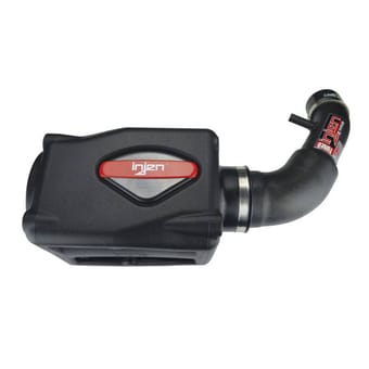 injen 07-11 wrangler 3.8l v6 w/ box wrinkle black power-flow air intake system pf5002wb - image