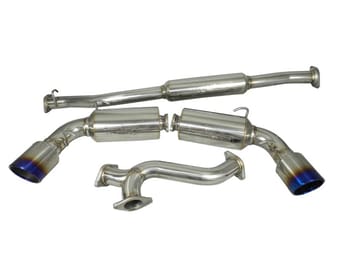 injen 13-20 subaru brz/toyota 86 2.0l 4cyl ss cb exhaust w/ dual injen embossed muffler ses1230tt - image
