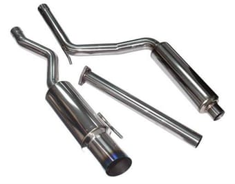 injen 06-09 civic si coupe only 60mm cat-back exhaust w/ titanium tip ses1578tt - image