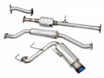 injen 08-11 lancer 4cyl 2.0l/2.4l (all trim levels) 60mm cat-back exhaust w/ titanium tip ses1835tt-1 - image