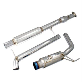 injen 06-09 eclipse 3.8l v6 76mm cat-back exhaust w/ titanium tip (includes catalytic converter) ses1873tt - image