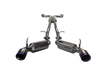 injen 09-20 nissan 370z dual 60mm ss cat-back exhaust w/ built in resonated x-pipe ses1989tt - image
