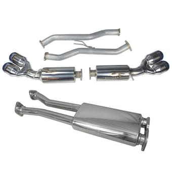 injen 10-16 hyundai genesis coupe 3.8l v6 ss cb exhaust w/ quad titanium tips ses1390tt - image