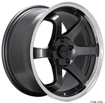 F1R F106 Gunmetal w/ Polished Lip