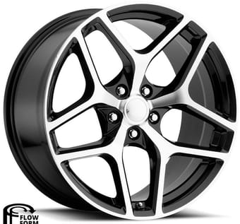 Factory Reproductions Replica Camaro Z28 FR27F Replica Wheel Gloss Black Machined Face FR27F