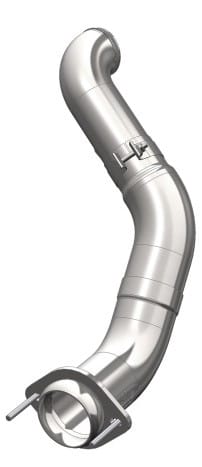 mbrp 11-15 ford 6.7l powerstroke (cab & chassis only) 4in turbo down-pipe aluminized falca459 - image