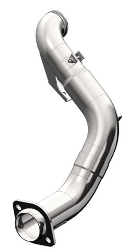 mbrp 2015 ford 6.7l powerstroke (cab & chassis only) 4in turbo down-pipe t409 aluminized falca460 - image