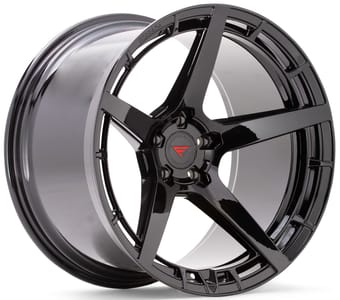 20x9 ferrada xtf5 obsidian black 5x112 25mm - image