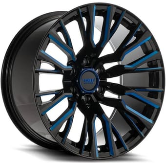 Force Off-Road F01 Gloss Black Milled Blue Tinted