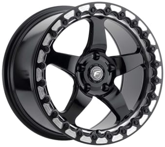 Forgestar D5 Beadlock Gloss Black w/ Machined Lip