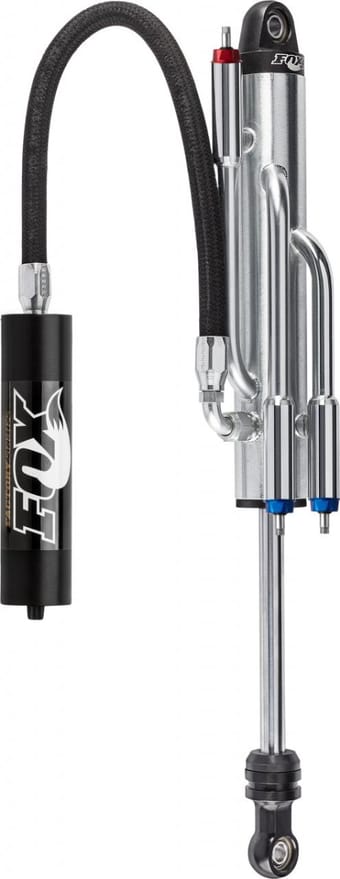 fox 2.5 factory series 18in remote res. 3-tube bypass (2 comp/1 reb) shock 7/8in (cust. valv) - blk 980-02-117-1 - image