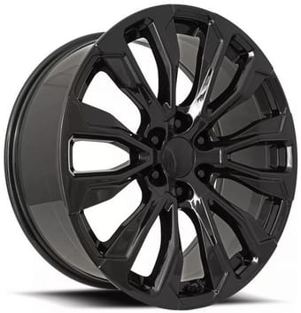 Factory Reproductions Replica GMC Denali 12 Spoke Replica Wheel Gloss Black