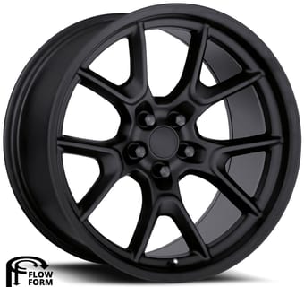 Factory Reproductions Replica Dodge Anniversary FR66F Replica Wheel Satin Black FR66F