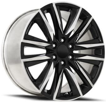 Factory Reproductions Replica Cadillac Escalade Sport Replica Wheel FR90 Gloss Black Polished