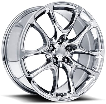 20x10 dodge durango srt replica wheels chrome fr551f 5x127/5 50mm - image