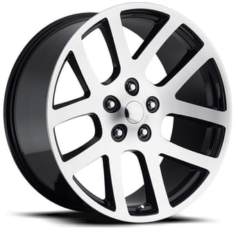 Factory Reproductions Replica Dodge Ram SRT10 FR60 Replica Wheel Black w/ Machined Face