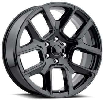 Factory Reproductions Replica Dodge Ram 1500 FR76 Replica Wheel Gloss Black FR76