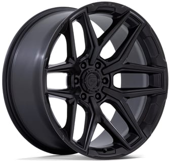 22x12 fuel off-road flux blackout (6-lug) fc854 (* may require trimming) 6x5.5/139.7 -44mm - image