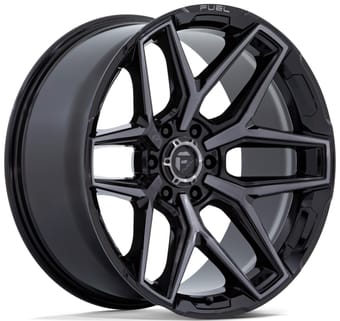 20x9 fuel off-road flux gloss black w/ brushed gray ddt (6-lug) fc854 6x5.5/139.7 1mm - image