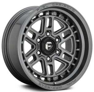 17x9 fuel off-road nitro 6 matte gunmetal d668 6x5.5/139.7 -12mm - image