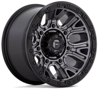 Fuel Off-Road Traction Matte Gunmetal w/ Black Ring