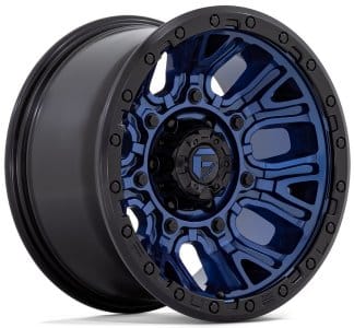 (clearance - no returns) 20x10 fuel off-road traction dark blue w/ black ring d827 8x6.5/165 -18mm - image