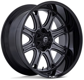 Fuel Off-Road D853 Darkstar Matt Gunmetal w/ Gloss Black