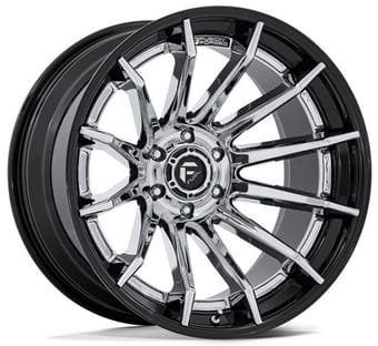 Fuel Off-Road FC403 Burn Chrome w/ Gloss Black Lip