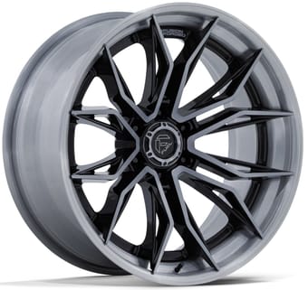 20x9 fuel off-road mutiny gloss black brushed dark tinted fc404 (6-lug) 6x5.5/139.7 1mm - image